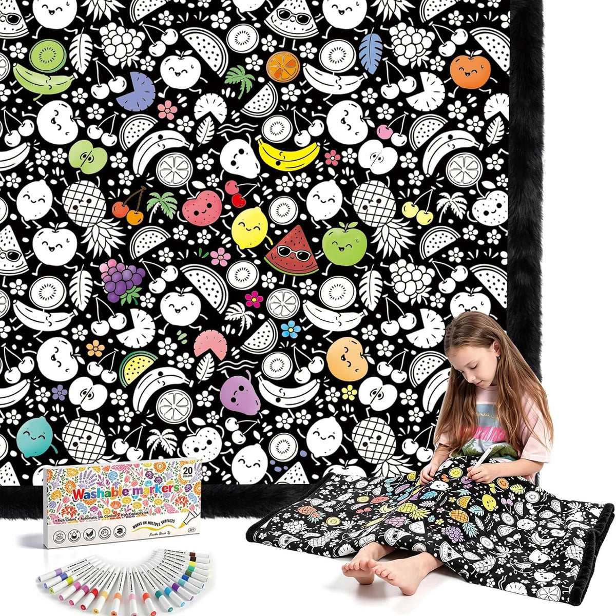 Creative Colour Blanket with Non Smudge Colours