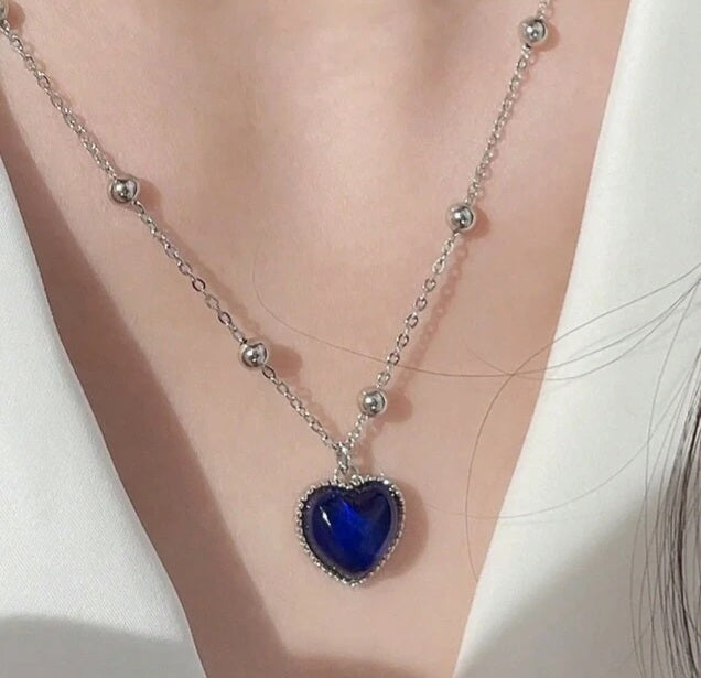 Colour Shift Heart Necklace